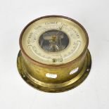 WHYTE THOMSON & CO; a 19th century brass ship's barometer,