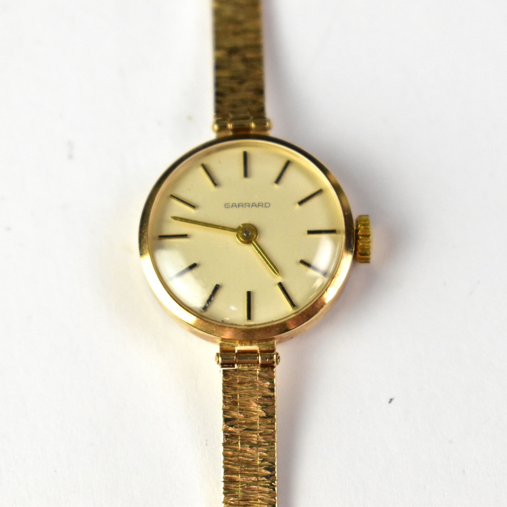 GARRARD; a ladies' 9ct gold crown wind wristwatch, - Bild 2 aus 2