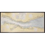 A Marine Surveyor and Water Bailiffs Drawing Office map depicting Liverpool Bay surveyed by the