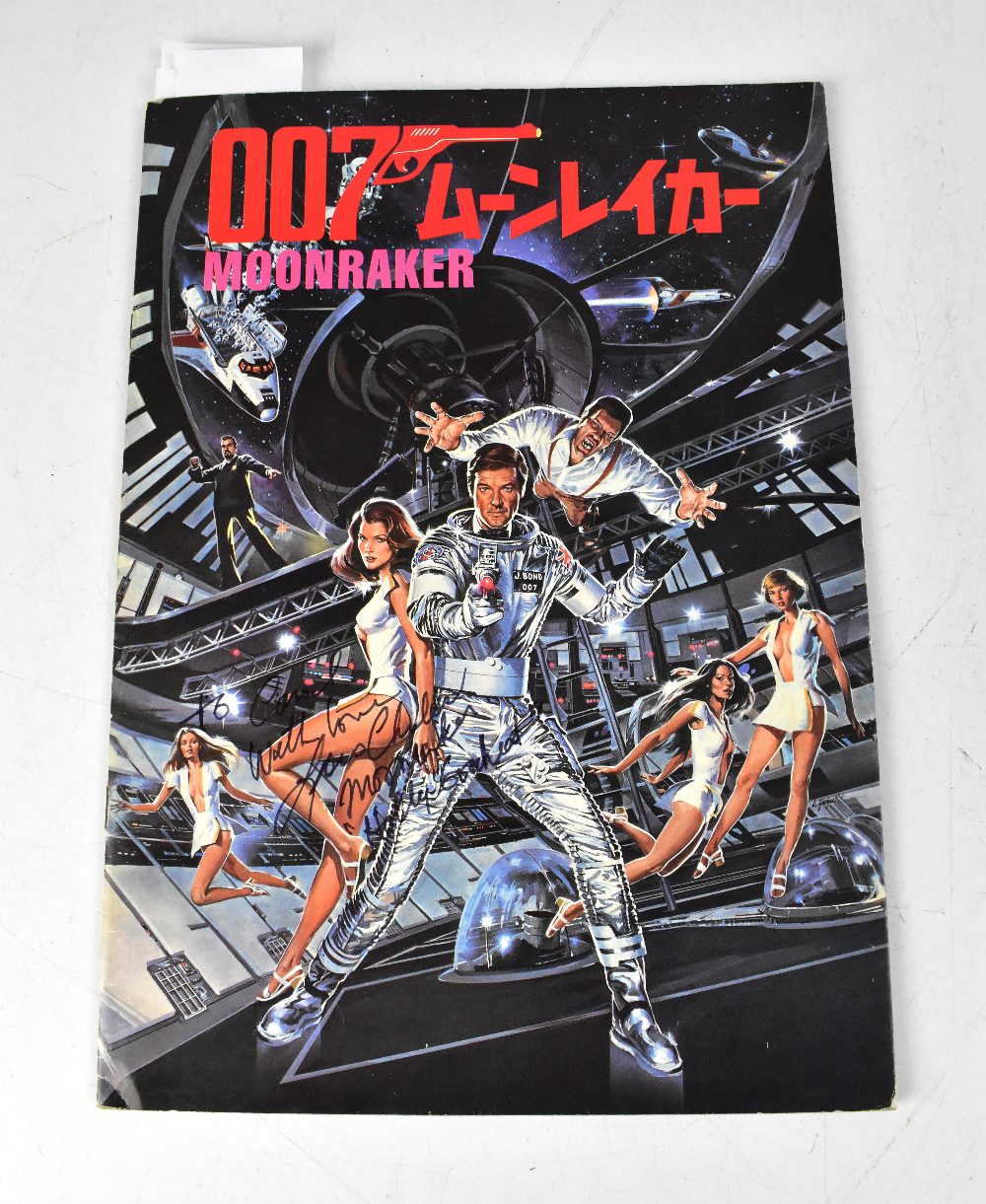 JAMES BOND; a 'Moonraker' Japanese souvenir programme, bearing the signatures of Roger Moore,