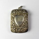 A Victorian silver vesta case,