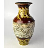 DOULTON LAMBETH; a stoneware vase decorated by Hannah Barlow,