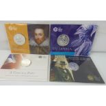 THE ROYAL MINT; two fine silver £20 coins comprising 'Sir Winston Churchill 2015',