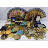 A quantity of various collectibles to include vesta cases, McIntosh-style hip flask, napkin ring,