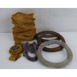 SARAH CAVENDER; various items of woven jewellery made for the V&A Collection,
