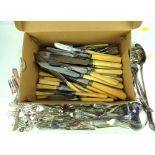 A large quantity of silver plated cutlery, mostly Kings pattern to include fish knife fork,