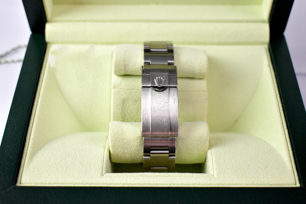 ROLEX; a gentlemen's Oyster Perpetual wristwatch, series no.QY808442, boxed with paperwork. - Image 3 of 4
