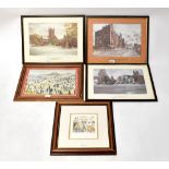 AFTER FRANK GREEN; three prints, 'West Derby Village', 'St Mary's Church',