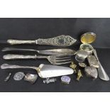 Various items of silver and silver plate,