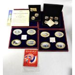 D-Day commemorative coins comprising a Bradford Exchange '70th Anniversary' commemorative silver