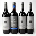 MCGUIGAN; three bottles of Bin No.578 Merlot 2010 and a bottle of Classic Merlot, all 75cl (4).