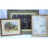AFTER DAVID SHEPHERD; two pencil signed prints, one depicting the Zambezi Saw Mills Railway,