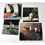 SPACE EXPLORATION; a 45rpm single record 'Man on the Moon' the story of the Apollo 11 landing,