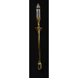 RUSSELL OF NORWICH; a reproduction brass maritime barometer, length 93cm.