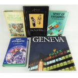 Five Rolex themed books comprising 'The Spirit of Enterprise Rolex Awards' 1981, 1990 and 1993,
