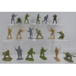 AIRFIX; a large quantity of green plastic soldier figures (approx 384).