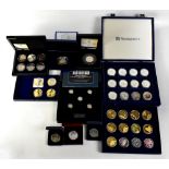 Commemorative coins and sets relating to WWI and mainly WWII,