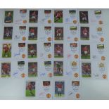 MANCHESTER UNITED; eighteen Treble Winners 1999 first day covers signed by the team,