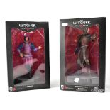 THE WITCHER III WILD HUNT; two boxed official figures from the series,