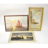 Three maritime oil paintings, comprising L Alexis; oil on board,