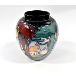 MOORCROFT; a trial piece vase in the Art Nouveau manner,