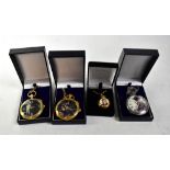 Three Elvis '68 Comeback pocket watches, comprising 'Elvis in Lights', US Army with tab and Special,