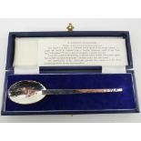 A St. Dunstan Silvercraft replica of the earliest Christening spoon, Birmingham 2003, approx 1.