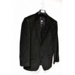 A black velvet evening jacket by Samuel Windsor Formal Wear, size 38R.