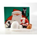 COALPORT; a Raymond Briggs Father Christmas figure, 'Where's the Chimney?', height 13cm,