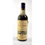 A bottle of 1947 Chateau Lafaurie-Peygraguy Sauternes.