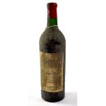 A bottle of 1961 Chateau Yon-Figeac St Emilion.