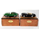 BURAGO; two boxed collectors' diecast cars, comprising Jaguar E Coupe (1961) no.
