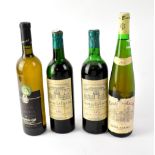 Two bottles of Chateau La Lagune 1964, a 2000 Reisling Classic, and a Cosecha 1992, all 1l (4).
