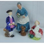 ROYAL DOULTON; three figures, HN2249 'The Favourite' (modern),