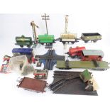 Various O gauge rolling stock and accessories, to include 'LMS Furniture Removal Service',