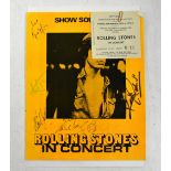 ROLLING STONES; In Concert programme 1973, signed, with ticket stub (2).