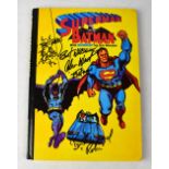DC COMICS; 'Superman & Batman Annual', signed Burt Ward, and Adam West,.