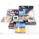 Twelve boardgames and strategy games relating to space, to include 'Star Trek Empty Space',