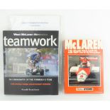 FORMULA ONE; two McLaren Mercedes signed books, 'Teamwork: The Biography of the Formula One Team',