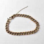 A 9ct rose gold bracelet, length 19cm, approx 7g.