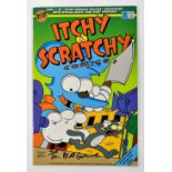 THE SIMPSONS; 'Itchy & Scratchy Comics', comic bearing the signature of Matt Groening.