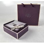 ASPREY; an Elizabeth II hallmarked silver corkscrew, with original box and wrapping, Sheffield 2006,