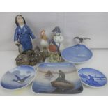 ROYAL COPENHAGEN; various collectible porcelain figures,