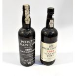 Porto Santos Junior 1985 vintage port and a bottle of Royal Oporto 1982 vintage port (2).