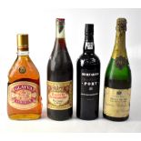 A bottle of Bernards Special Reserve Port 90th Year Celebration, 75cl, a bottle of Glayva Liqueur,