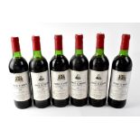 Six bottles of Chateau Le Bosquet 1975 wine, each 73cl (6).