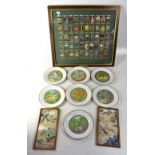 Seven Franklin Mint days of the week plates by Caroline Ebborn,