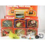 LUNDBY; 1970s vintage dolls' house extensions and accessories, to include 'The Town House',