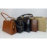 Five vintage ladies' handbags (5).