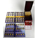 Football related coins comprising a Liverpool FC 125th Anniversary medallion set 2017,